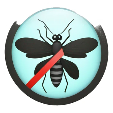 NO Mosquitoes Allowed Sign sticker