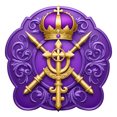 Archibishop emblem violet sticker