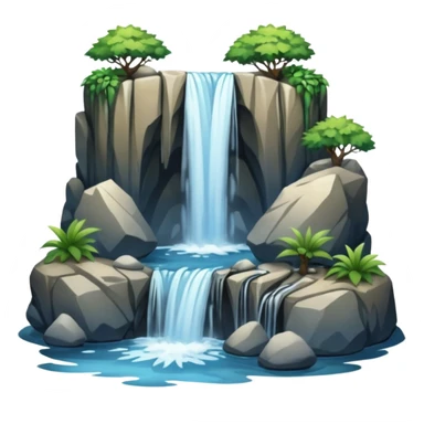Waterfall sticker