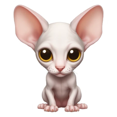 Cute Sphynx-Rat-Mouse-Hybrid full body sticker