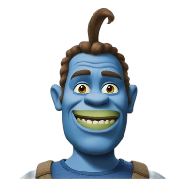 blue-shrek sticker