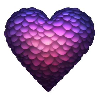 dark warm iridescent SCALE heart sticker