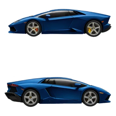 Navy blue Lamborghini sticker