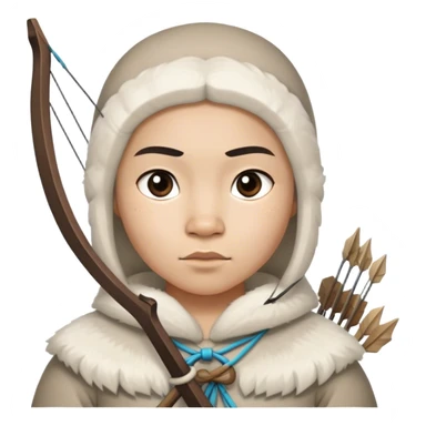 Inuit with bow sticker