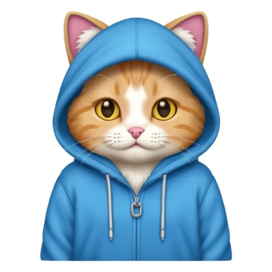 Cat wearing hoodie  sticker