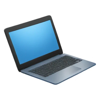 Winter blue laptop sticker