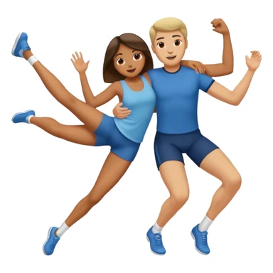 Woman's legs spread wide while man fucks her deep sticker