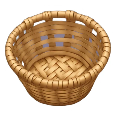 wicker basket sticker