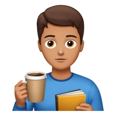 colazione, caffé e un fumetto che fa capire che qualcuno nello sfondo sta parlando sticker