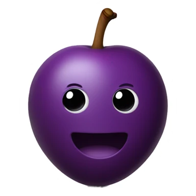 3D Plum  sticker