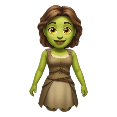 Female shrek sticker