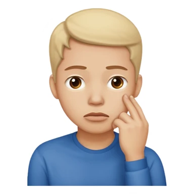 A person worried about money. sticker