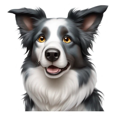 Border collie bleu merle yeux verront sticker