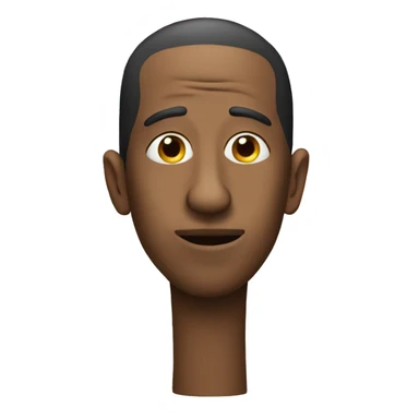 person with a big nose sticker