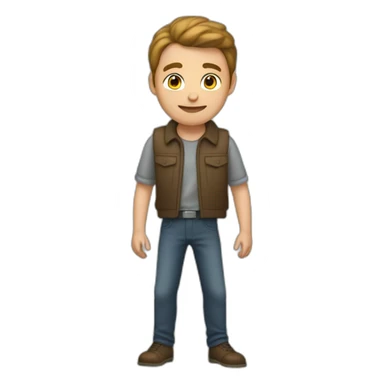 Un jeune homme qui saute une barrières sticker