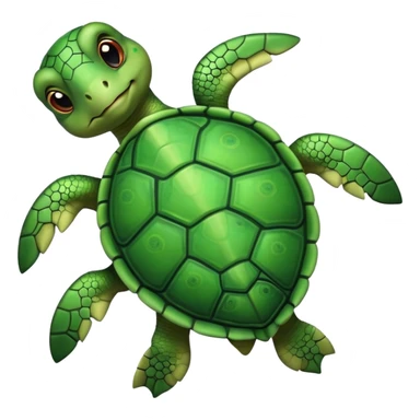 turtle with bows sticker