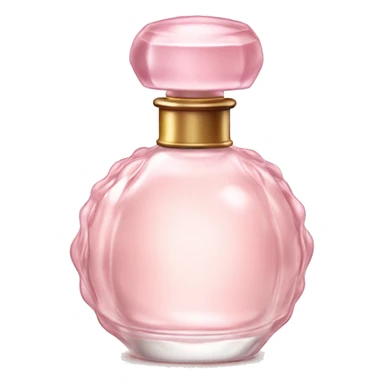 Delicate vintage light pink perfume bottle sticker