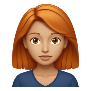 light tanned ginger haired women sticker