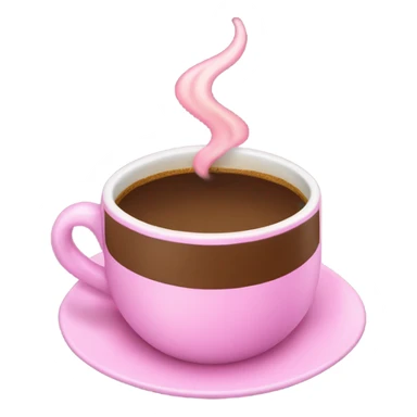 Taza de café cón un moño rosado sticker