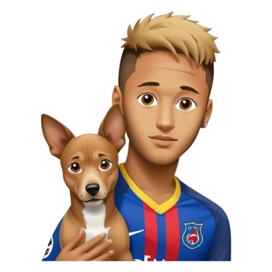 neymar WITH DOG sticker