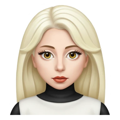 lady gaga in white sticker