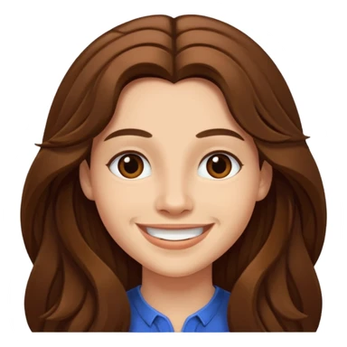 Fab Morvan with long brown hair sticker