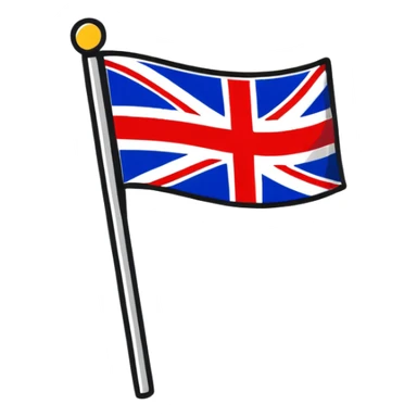 UK flag sticker