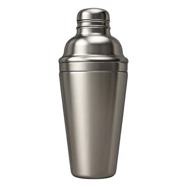 A boston cocktail shaker in ios emoji style sticker