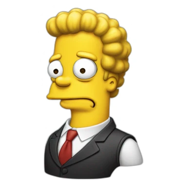 Hommer Simpson president sticker
