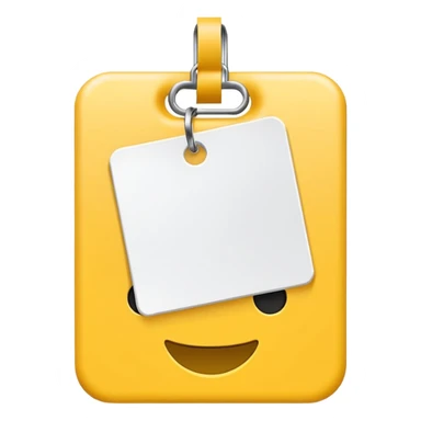  yellow white Price tag sticker