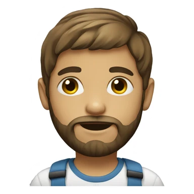 Child with a beard sticker