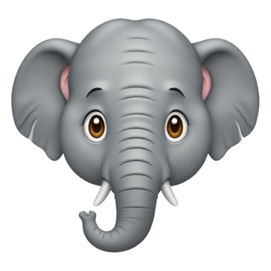 care de elefante llorando sticker