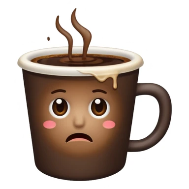 Bad coffee / sad coffee sticker