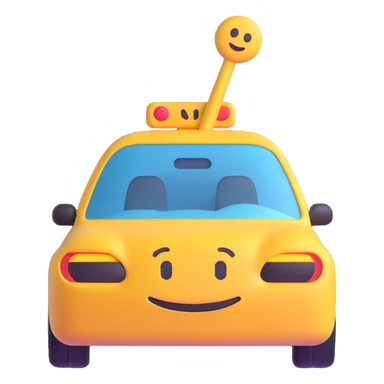 windshield wiper 3D emoji style sticker