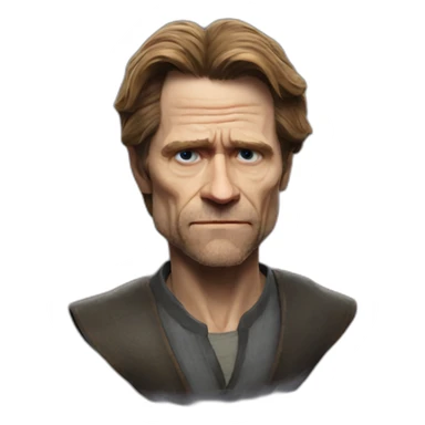 Willem defoe most sane pose sticker