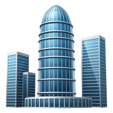 Dome Tower – Tall skyscraper covered by a glass dome.
 sticker