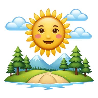 sunny day sticker