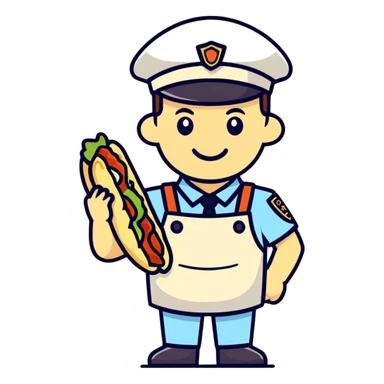 Polizist ist Döner  sticker