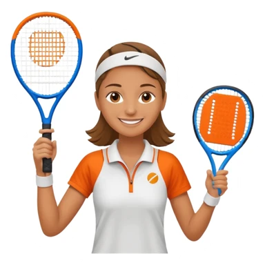 women after padel sticker