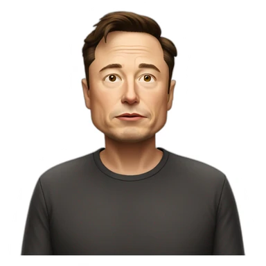 sad elon musk sticker