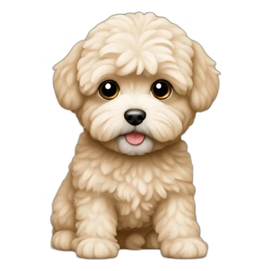 Maltipoo beige sticker