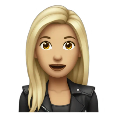 femal metal singer sticker