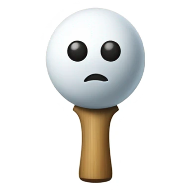 Tumbs up pingpong ball sticker