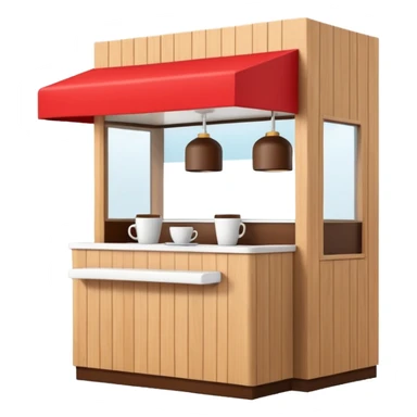 front pop up coffee booth sticker