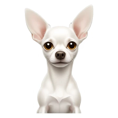 White Chihuahua with floppy ears sticker