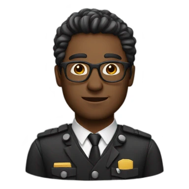 man white skin director on work sticker