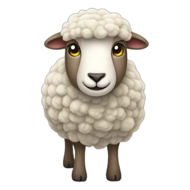 Wool- Merino sheep sticker