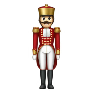 full body nutcracker with big mouth sticker