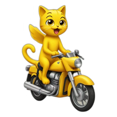 tweety riding a cat sticker