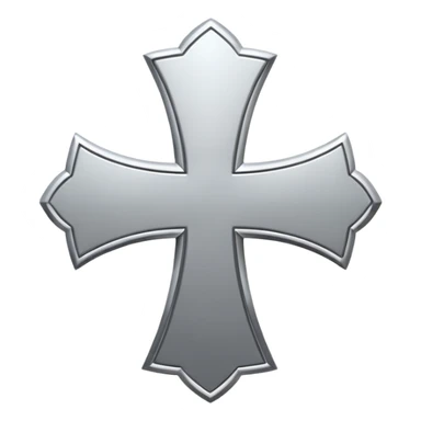 cross logo sticker